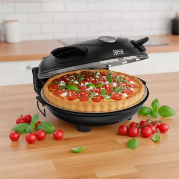 TEESA SUPREME pizzaoven, 1200 W, 32 cm, kijkvenster, uitneembare steen