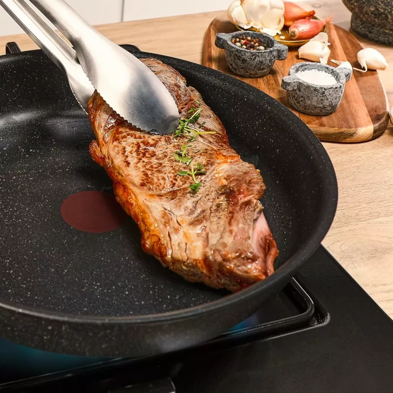 Tefal Expertise Plus 20 cm koekenpan met Titanium Excellence antiaanbaklaag en Thermo-Spot