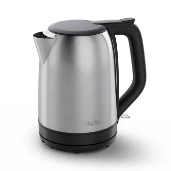 TEFAL KO5S0DE Subito waterkoker, roestvrij staal/zwart, 2400 W, 1,7 L