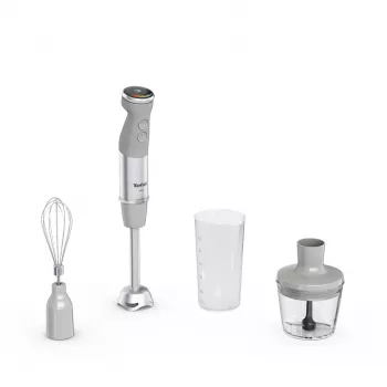 Tefal Quickchef+ HB673B30 staafmixer 1000 W Grijs, roestvrij staal