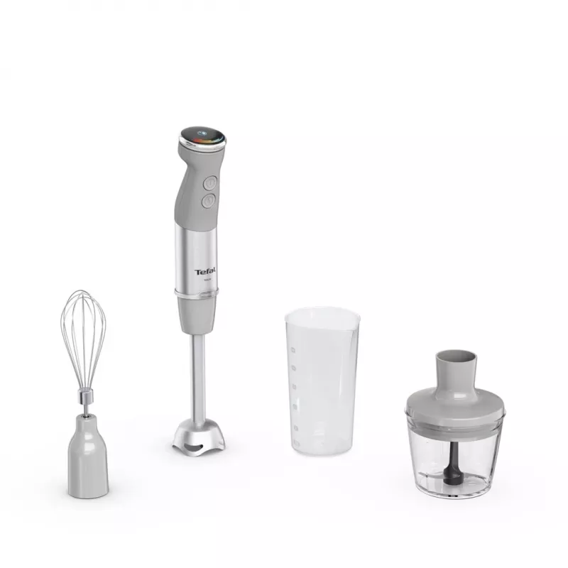 Tefal Quickchef+ HB673B30 staafmixer 1000 W Grijs, roestvrij staal