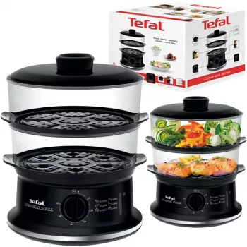 Tefal Convenient VC140135 stomer, 2 manden, 6 L, 900 W, zwart