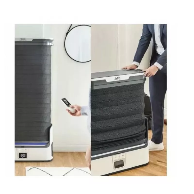 TEFAL YT4050E1 automatische stoomkast, 1800 W, 2 L tank, 3 programma's, touchscreen, opvouwbaar, wit