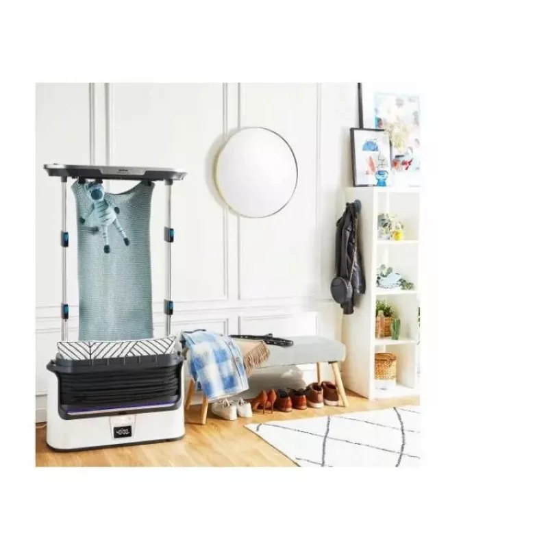 TEFAL YT4050E1 automatische stoomkast, 1800 W, 2 L tank, 3 programma's, touchscreen, opvouwbaar, wit