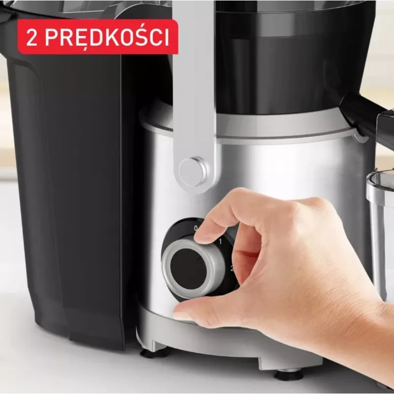Tefal ZE660D10 centrifugaal sapcentrifuge 800 W zwart/zilver