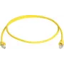 Telegärtner 100008173 CAT 5e F/UTP RJ45 patchkabel, 0,5 m, geel, vlamvertragend, met knikbescherming