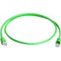 Telegärtner 100008571 RJ45-patchkabel, CAT 5e F/UTP, 3,0 m, groen, vlamvertragend, met trekontlasting
