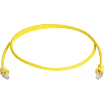 Telegärtner 100008943 CAT 5e F/UTP RJ45 patchkabel 7,5 m geel vlamvertragend met knikbescherming