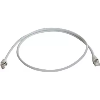 Telegärtner 100008945 RJ45 patchkabel, CAT 5e F/UTP, 7,5 m, grijs, vlamvertragend, met knikbescherming