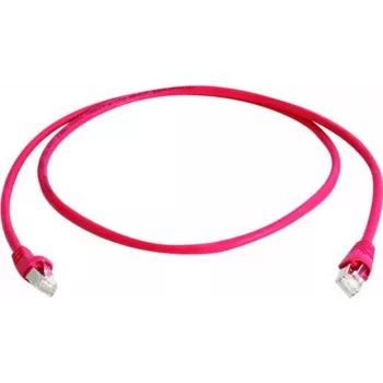 Telegärtner 100009358 CAT 5e F/UTP RJ45-patchkabel, 25 m, rood, vlamvertragend, met knikbescherming