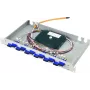 Telegärtner Basis eco 19 inch 1U glasvezel-patchpaneel met 12x SC-duplex-koppelingen en 24x SC OM2-pigtails, 50/125µm, multimode
