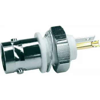 Telegärtner BNC inbouwbus, geïsoleerd 50 ohm, witte isolatiefles, Z01 - 1 stuk (J01001A0043)