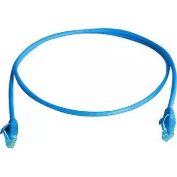 Telegärtner Cat.5e U/UTP patchkabel, 1 m, blauw