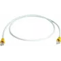 Telegärtner Cat.6A S/FTP crossover-patchkabel, 0,5m, gele knikbescherming, LSZH L00000A0102