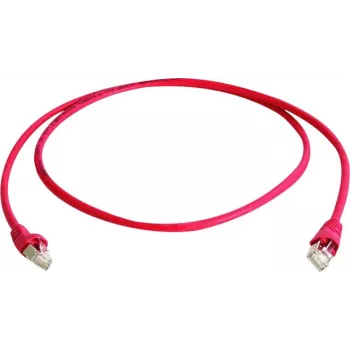 Telegärtner CAT 6A S/FTP crossover-patchkabel, RJ45, 1 m, rood, LSZH L00000A0120