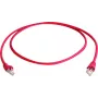 Telegärtner CAT 6A S/FTP crossover-patchkabel, RJ45, 1 m, rood, LSZH L00000A0120