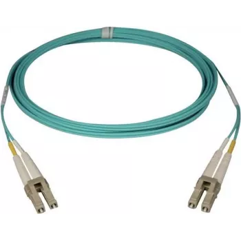 Telegärtner LC naar LC multimode OM3 duplex glasvezel patchkabel, 2m, aqua L00871A0006