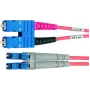 Telegärtner LC naar SC single-mode glasvezel patchkabel, 2m, 9/125µm, LSZH geel