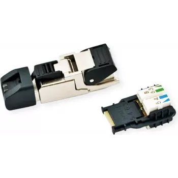 Telegärtner MFP8 RJ45 stekker Cat.6a T568B afgeschermd met stofkapje (J00026A2001)