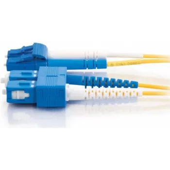 Telegärtner singlemode LC-duplex naar SC-duplex glasvezel-patchkabel, 3m, LSZH, geel L00890A0041
