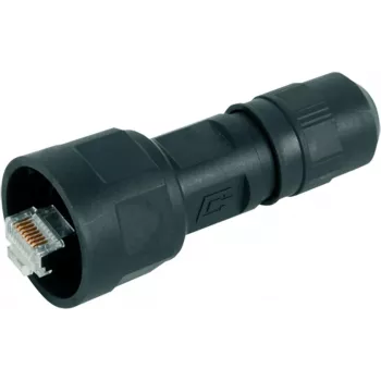 Telegärtner STX V1 RJ45-stekkerset kunststof variant 1 recht 8P8C zwart J80026A0009 1 stuks