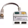 TELEGÄRTNER T-adapter Cat5e naar 100Base-T/ISDN RJ45 splitter (J00029A0013)