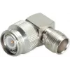 Telegärtner TNC-stekker naar TNC-bus adapter, 50 Ohm, recht, nikkel/goud, DC-11 GHz