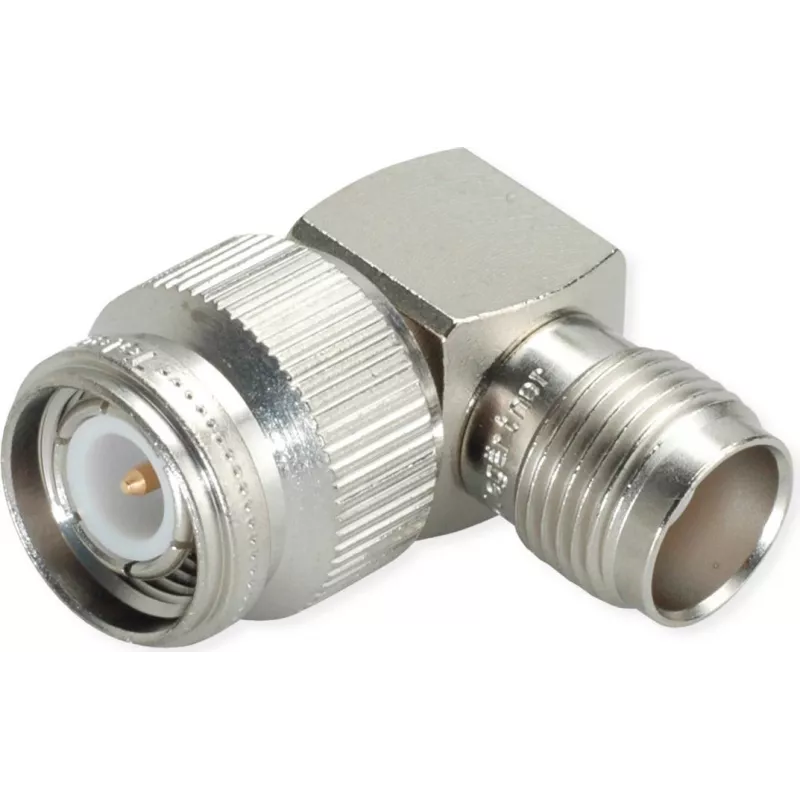 Telegärtner TNC-stekker naar TNC-bus adapter, 50 Ohm, recht, nikkel/goud, DC-11 GHz