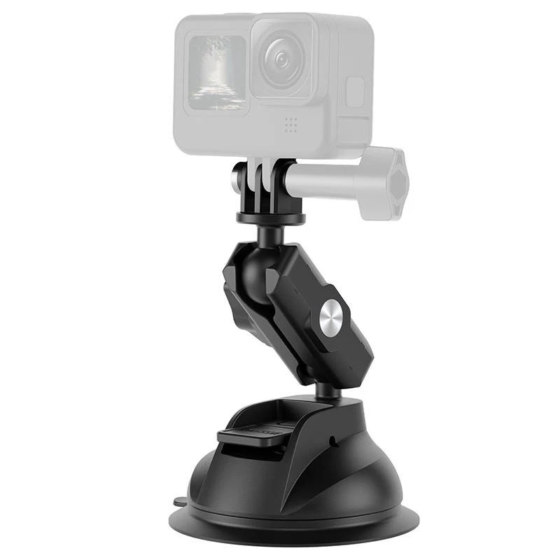 TELESIN universele zuignaphouder met telefoonhouder en actioncam-houder TE-SUC-012
