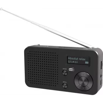 Telestar TOP 100 DAB+ draagbare radio met FM, zwart