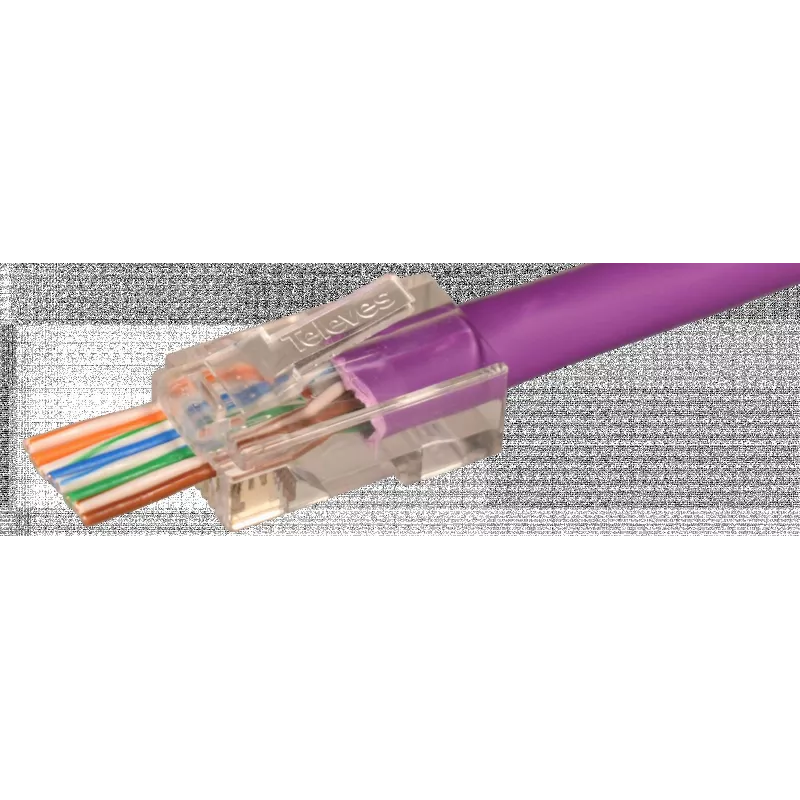 TELEVES RJ45 stekker doorvoer-UTP Cat6 connector (209906)