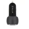 Tellur dubbele USB autolader met QC 3.0, 6A zwart