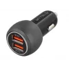 Tellur dubbele USB autolader met QC 3.0, 6A zwart