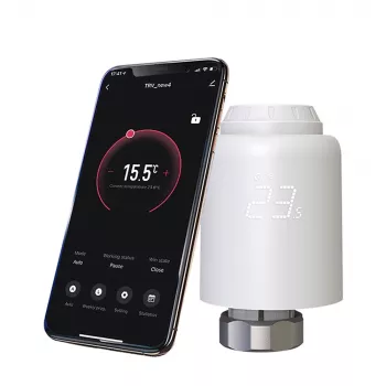 Tellur Smart WiFi thermostatische radiatorkraan RVSH1 LED wit