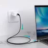 Tellur Type-C naar Type-C kabel 3A PD60W 2m nylon zwart