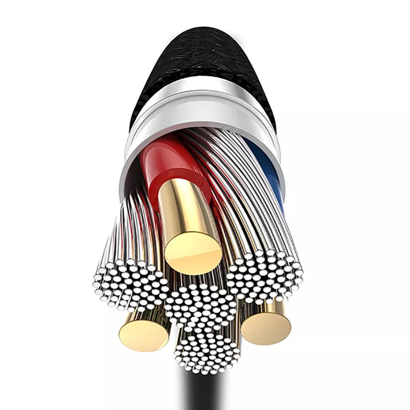 Tellur Type-C naar Type-C kabel 3A PD60W 2m nylon zwart