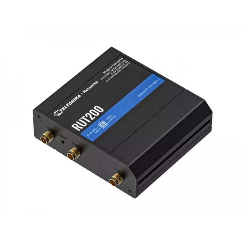 Teltonika Networks RUT200 eSIM 4G/LTE/3G Wi-Fi EMEA EU industriële cellulaire router