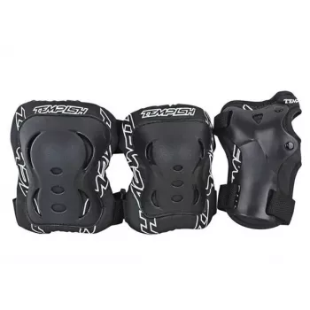 TEMPISH FID 3 beschermingsset voor knie, elleboog en polsen – zwart, maat XL