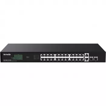 Tenda TEG1128P-24-410W unmanaged PoE+ switch 26x1GbE 2xSFP 410W