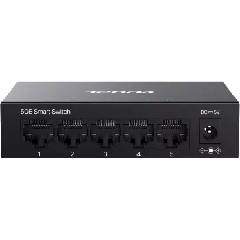 Tenda TEG2205D Web Smart L2 Cloud Managed switch, 5x 10/100/1000 Mbps, metaal, ventilatorloos