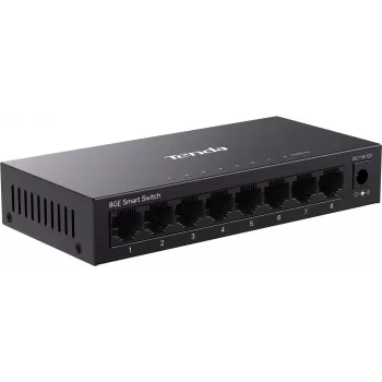 Tenda TEG2208D Web Smart L2 Cloud Managed Switch, 8x 10/100/1000 Mbps, metaal, ventilatorloos