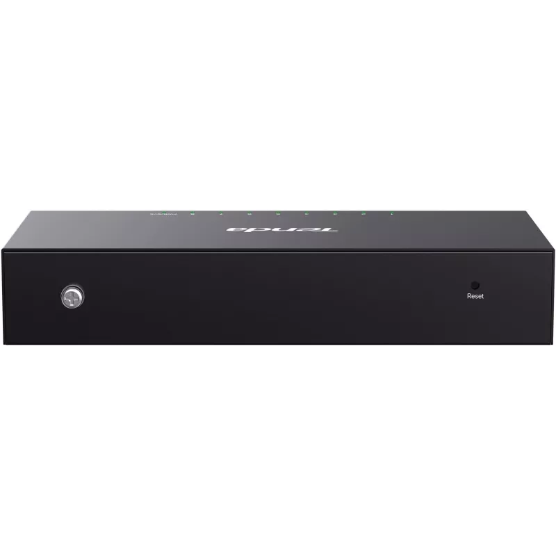 Tenda TEG2208D Web Smart L2 Cloud Managed Switch, 8x 10/100/1000 Mbps, metaal, ventilatorloos