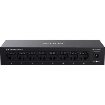 Tenda TEG2208D Web Smart L2 Cloud Managed Switch, 8x 10/100/1000 Mbps, metaal, ventilatorloos