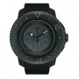 TENDENCE Gulliver Round heren kwartshorloge 50mm zwarte siliconen band