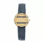 TETRA dameshorloge 111-BL blauwe wijzerplaat blauw leren band 27mm