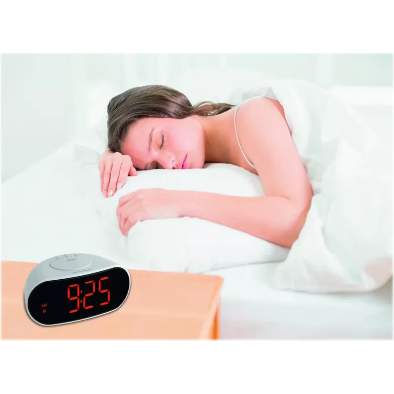 TFA 60.2505 radiografische klok met temperatuurweergave - wit