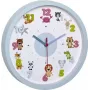 TFA 60.3051.14 Little Animal kinderkamerklok - lichtblauw - 30,9 cm - quartz - analoog - Silent Sweep