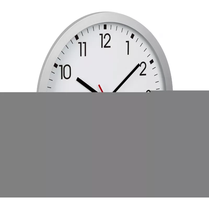 TFA 60.3522.02 radio-wandklok zilver