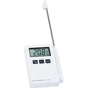 TFA Dostmann 30.1015 binnen-thermometer hygrometer met max/min-geheugen, wit/zilver
