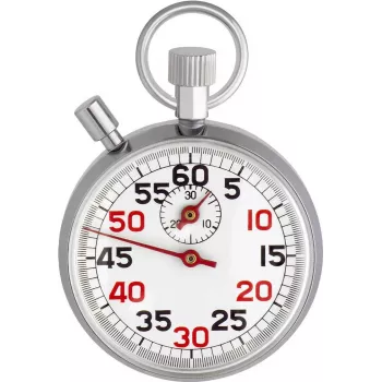 TFA Dostmann 38.1022 mechanische keukentimer zilver-wit